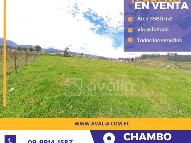 #AVLT355 - Terreno para Venta en Chambo - H - 1